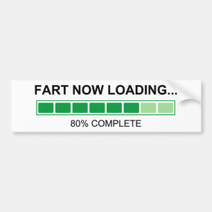 Fart Now Loading Farming Humor Bumpersticker