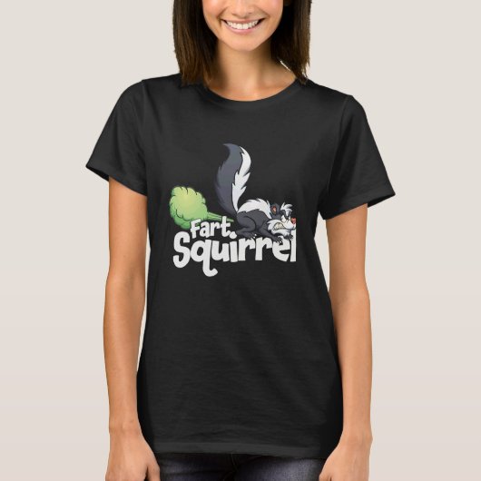 Fart Squirrel Skunk Farting Animal T-shirt (Voorkant)