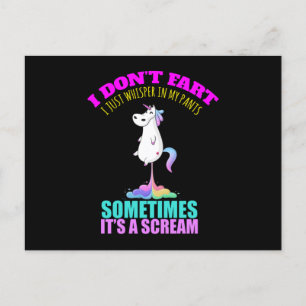 Fart Unicorn Unicorn Farts Briefkaart