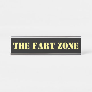 Fart Zone Gag Desk Naam Bord Bureau Naambordje