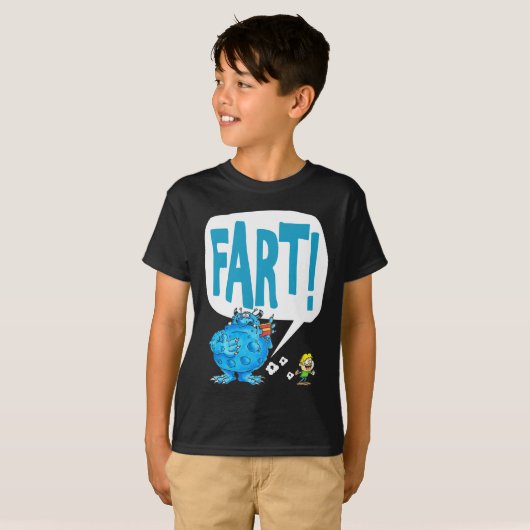 FART (zwart) T-shirt (Voorkant volledig)