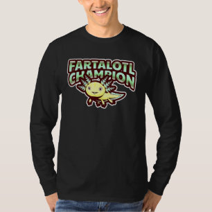Fartalotl Champion Axolotl Salamander Aquarium T-shirt
