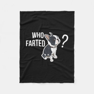 Farted Fun Franse bulldog citaat Fleece Deken