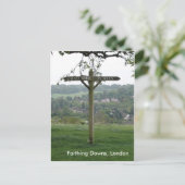 Farthing Downs Signpost, Londen Briefkaart (Staand voorkant)
