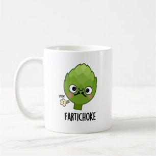 Fartichoke Funny Farting Artichoke Pun Koffiemok