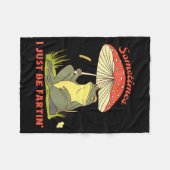 Fartin Sometimes Just I Frog World Fleece Deken (Voorkant (Horizontaal))