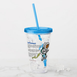 Farting Astronaut Acryl Drinkbeker