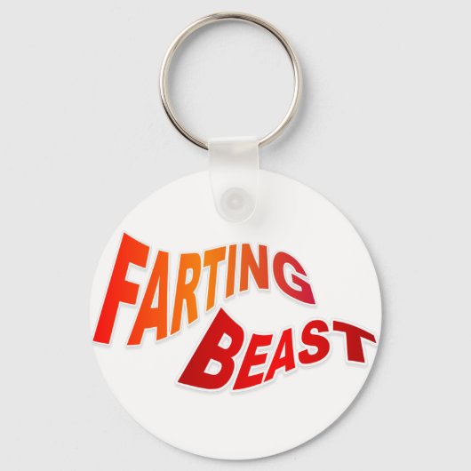 FARTING BEAST - hilarische humor Sleutelhanger (Voorkant)
