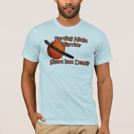 Farting Ninja Warrior Silent, maar Deadly T-Shirt (Voorkant)