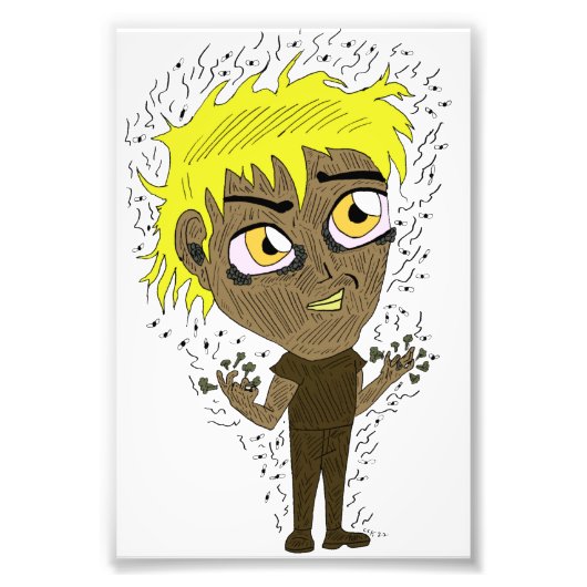 Farty Fingers Chibi Foto Afdruk (Voorkant)