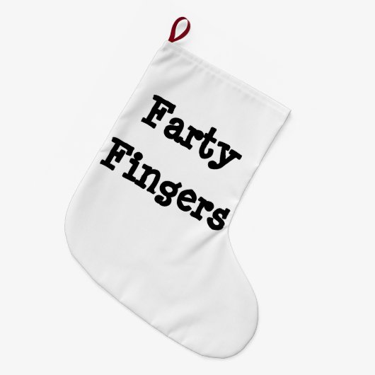 Farty Fingers Grote Kerstsok (Voorkant (Hangend))