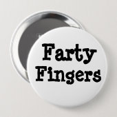 Farty Fingers Ronde Button 4,0 Cm (Voorkant /achterkant)