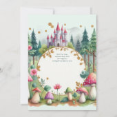 Farty Princess 1e verjaardag Fairycore Fairytale Kaart (Achterkant)