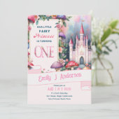Farty Princess 1e verjaardag sprookje Fairycore Kaart (Staand voorkant)
