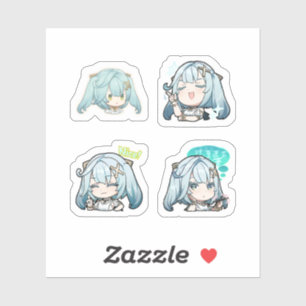 Faruzan Genshin Impact 4 stuks stickerblad Extra Sticker