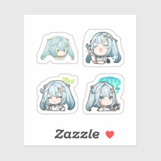 Faruzan Genshin Impact 4 stuks stickerblad Extra Sticker