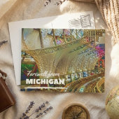 Farwell van Michigan Briefkaart