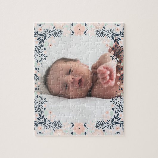 Fasanische bodempasta's Floral Foto Legpuzzel (Verticaal)