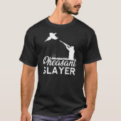 Fasant Slayer Hunter Bird Plucking Retro T-shirt (Voorkant)