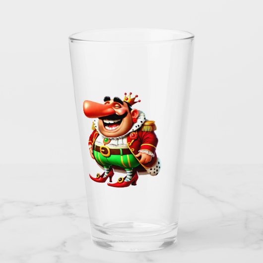 Faschingsprinz Graf Nase - Fasching Karneval Glas (Voorkant)