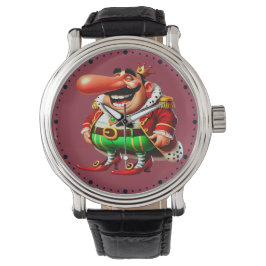 Faschingsprinz lange Nase - Fasching Karneval Horloge