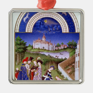 Fascimile of April' Metalen Ornament