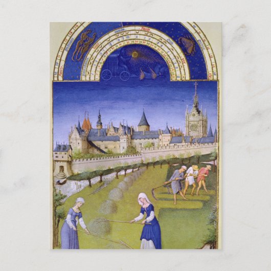 Fascimile of June: Haymaking Briefkaart (Voorkant)