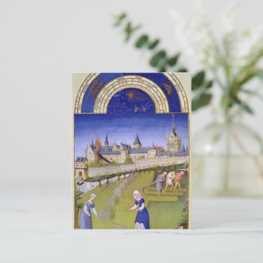 Fascimile of June: Haymaking Briefkaart (Staand voorkant)