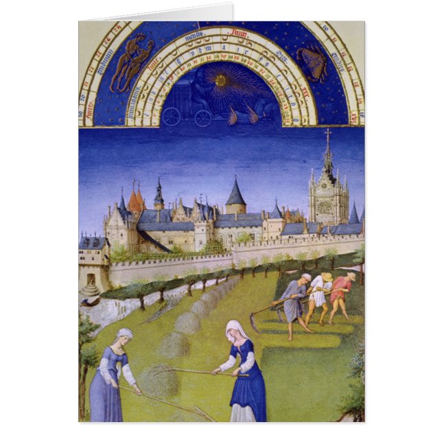 Fascimile van juni: Haymaking (Voorkant)