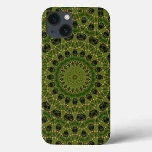 Fascinatie paddestoel caleidoscoop iPhone 13 hoesje