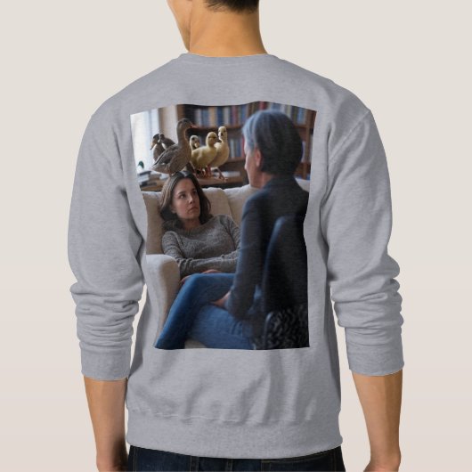 Fascination avec Canards hommes gris sweatshirt re (Dos)