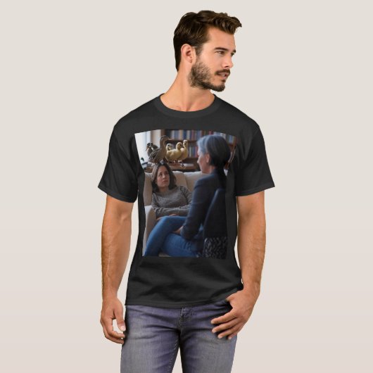 Fascination With Ducks men black T-shirt (Devant entier)