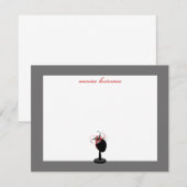 Fascinator- en Pet-standaard - flatpanels Notitiekaartje (Voorkant / Achterkant)