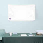 Fascinerende illustratiebloem Vinylbanner Spandoek (Beurs)