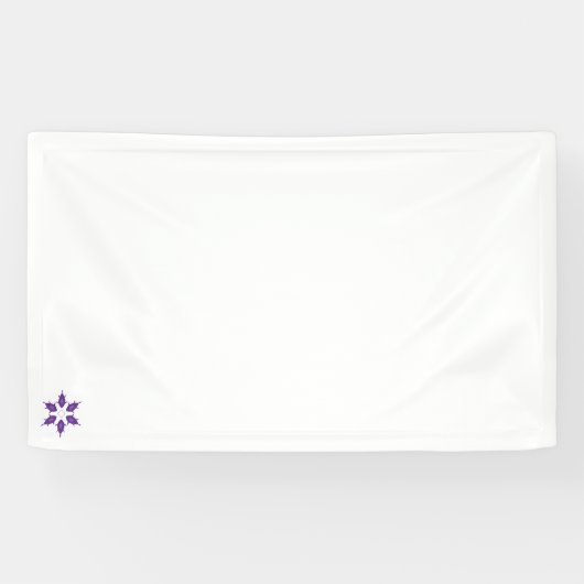 Fascinerende illustratiebloem Vinylbanner Spandoek (Horizontaal)