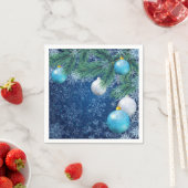 Fascinerende witte kerst servetten (Insitu)