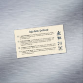 Fascism Defined Fridge Magnet Pack of 25 (In Situ)