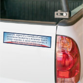 Fascisme Definitie Bumpersticker (Op Truck)