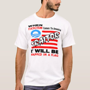 fascisme in een vlag! t-shirt