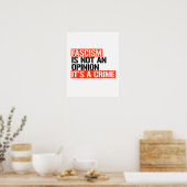 Fascisme is geen mening poster (Keuken)