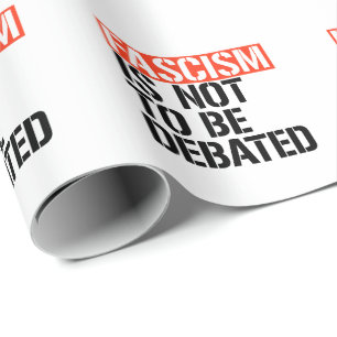 Fascisme is geen onderwerp van discussie cadeaupapier