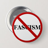 Fascisme Warning Button (Voorkant /achterkant)