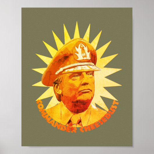 Fascistische commandant op de Kaas Poster (Voorkant)