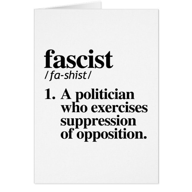 fascistische definitie (Voorkant)