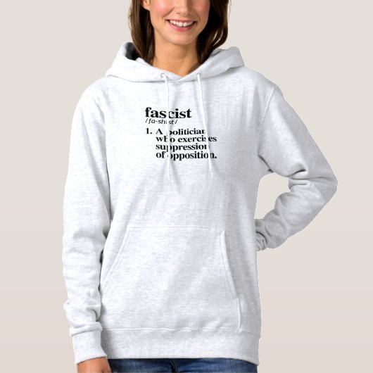 fascistische definitie hoodie (Voorkant)