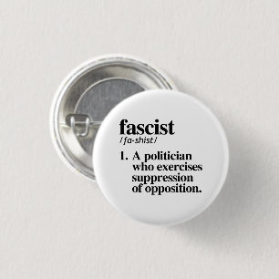 fascistische definitie ronde button 3,2 cm