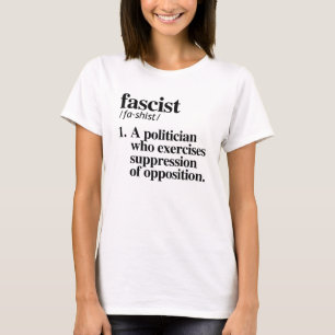 fascistische definitie t-shirt