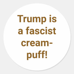 Fascistische roomsoezen Trump Hankamer Artjunkhaus Ronde Sticker