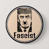 Fascistische Trump-Button Ronde Button 7,6 Cm (Voorkant)
