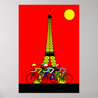 Fase 21 - Eiffeltoren in geel Poster